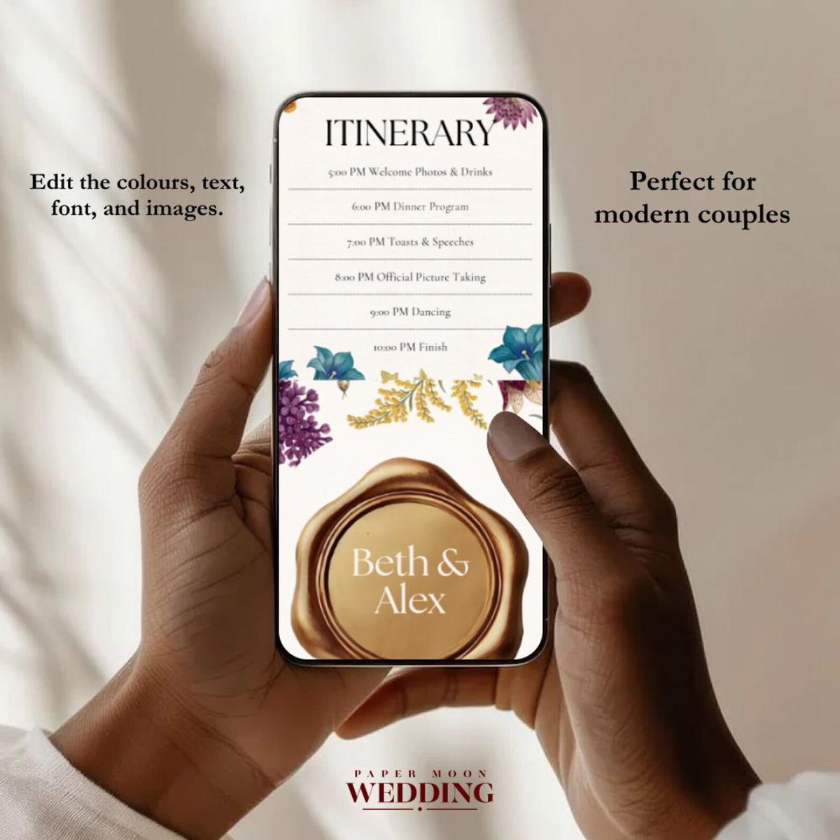 Vintage Lace Mobile Wedding Website