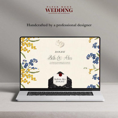 Vintage Lace Mobile Wedding Website