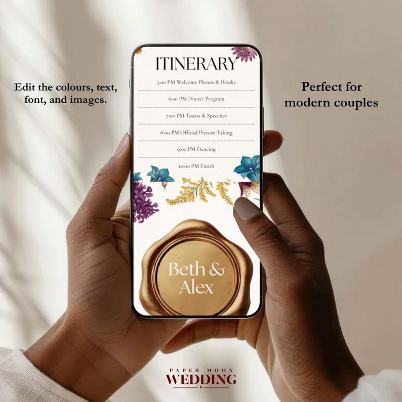 Vintage Lace Mobile Wedding Website